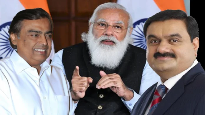 modi ambani and adani